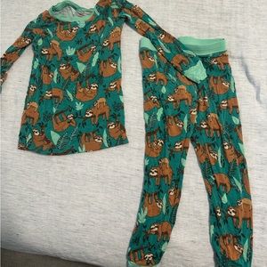 Little Sleepies “Sleepy Sloths” (green) in 2T